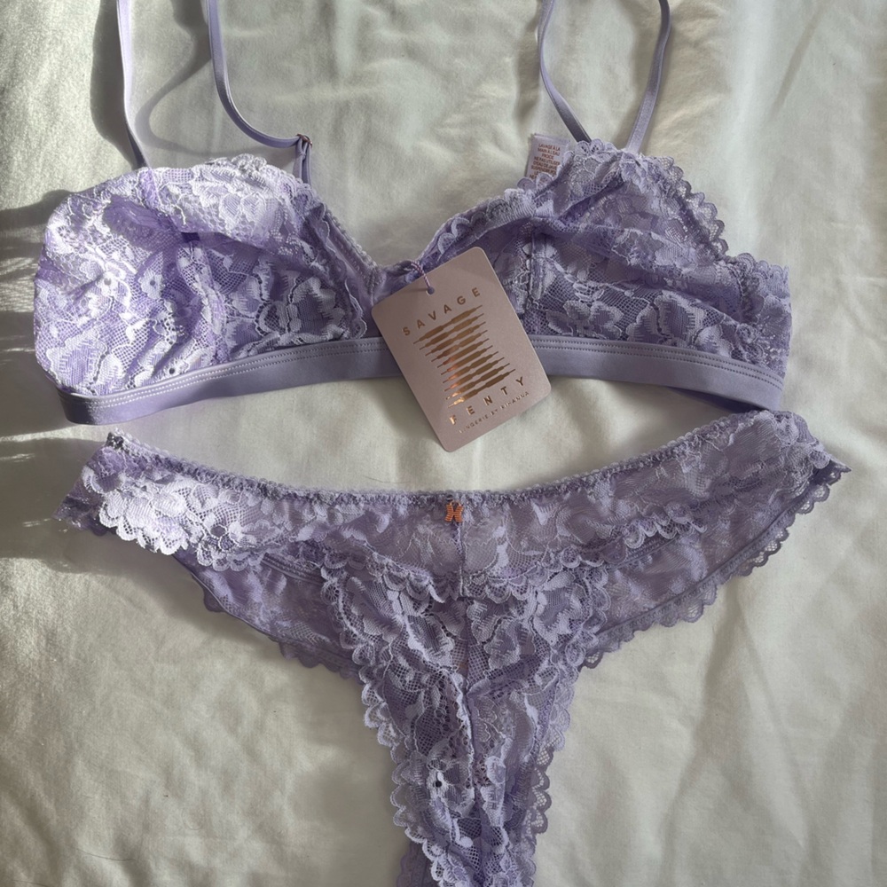 Savage X Fenty Lavender Lace Bralette